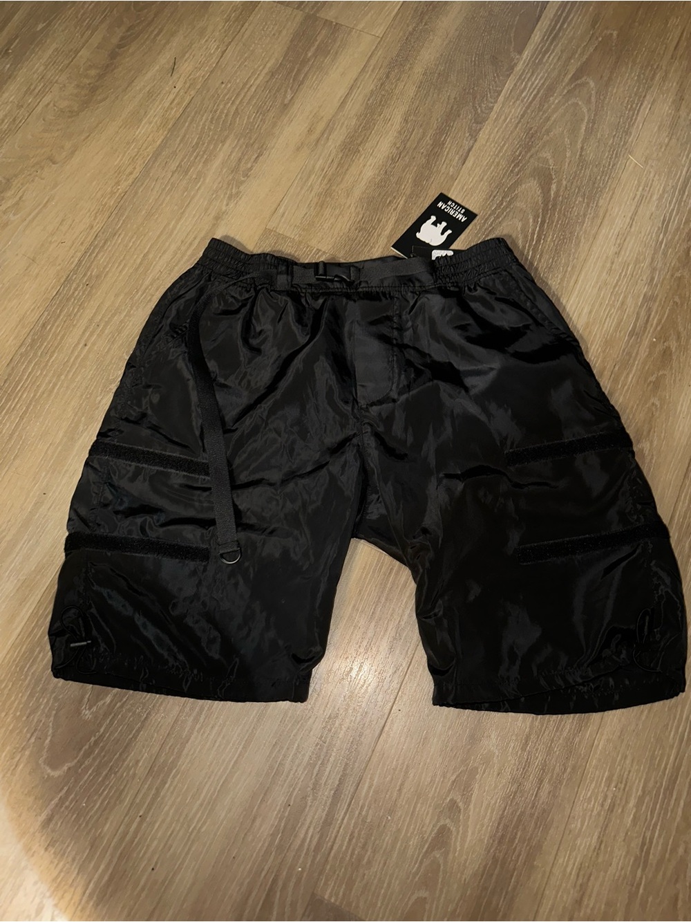 Men's Black Utility Cargo Shorts
